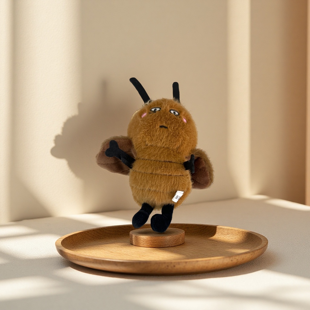 Plush toy bee, cute cartoon pillow, children's educational and soothing doll Specification image