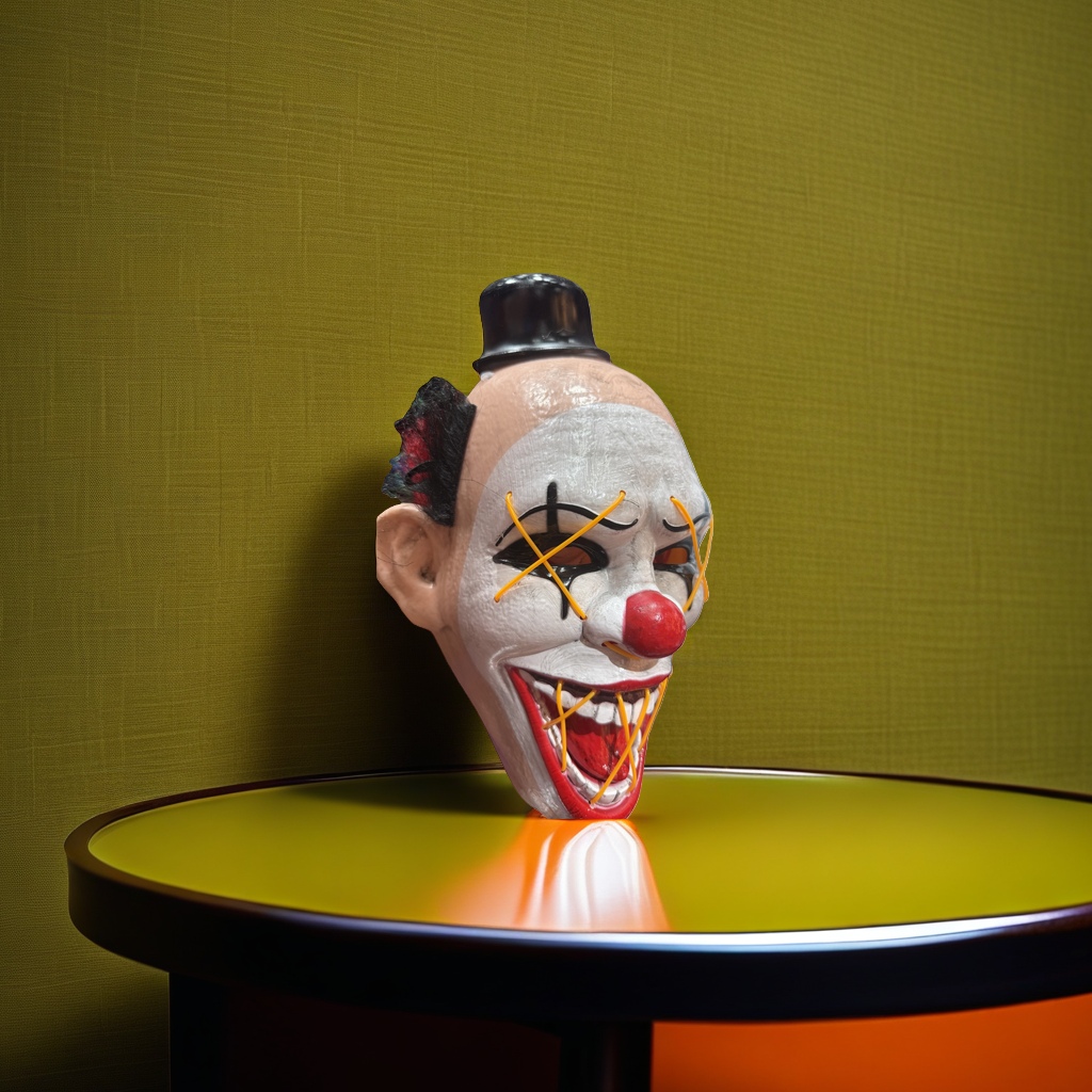 Horror clown masks, Halloween party makeup props, adult fun and funny performance supplies Application Scenario
