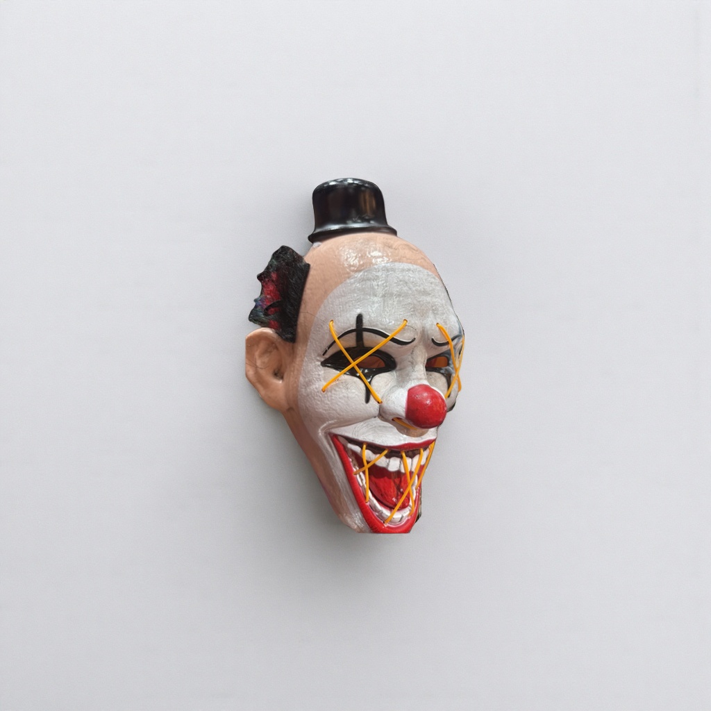 Horror clown masks, Halloween party makeup props, adult fun and funny performance supplies