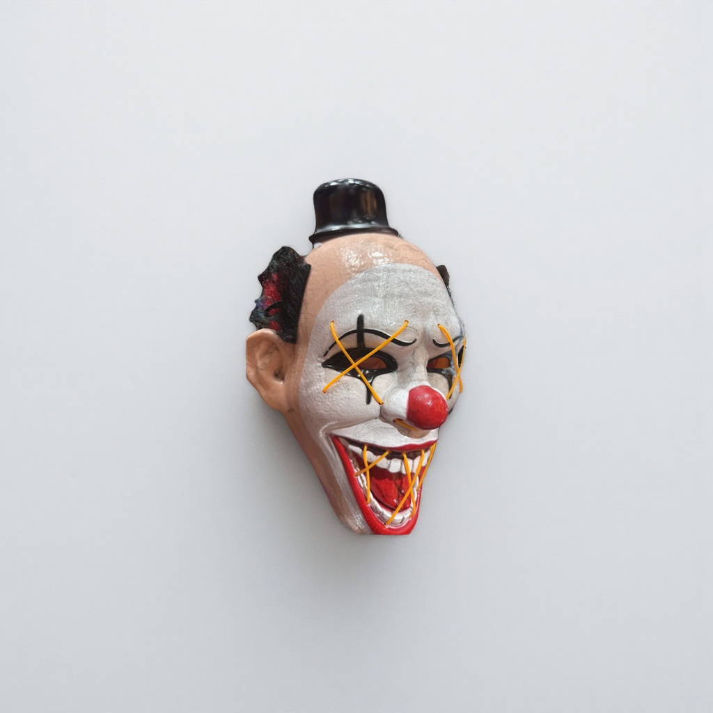 Horror clown masks, Halloween party makeup props, adult fun and funny performance supplies details Picture