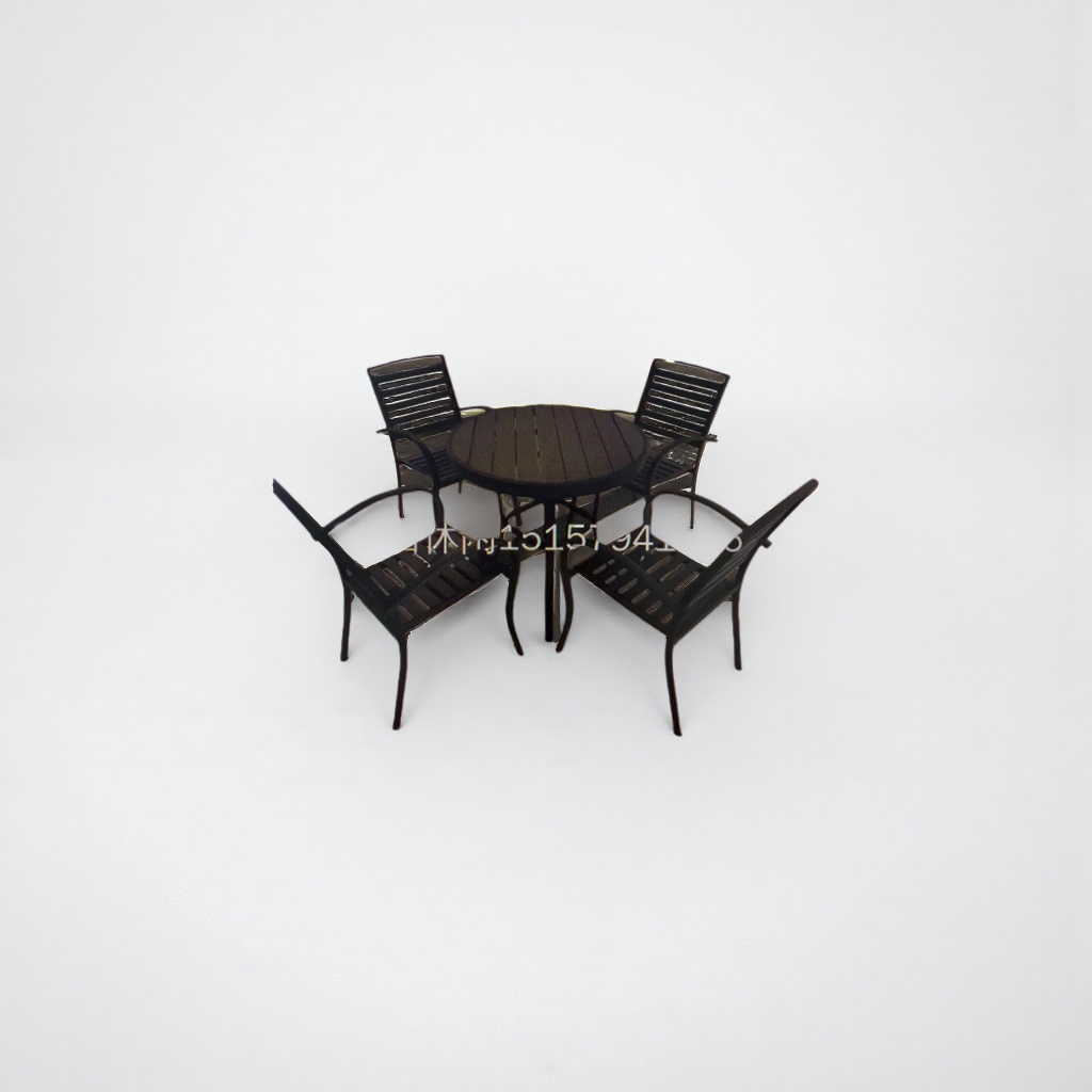 Outdoor furniture table and chair set, courtyard balcony, leisure, foldable and storable Application Scenario