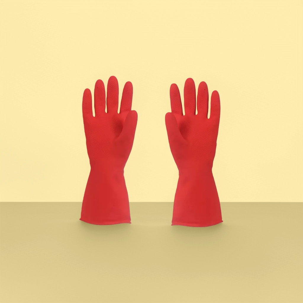 Red thickened warm gloves for both men and women, anti-slip and wear-resistant winter cycling and skiing gloves Specification image