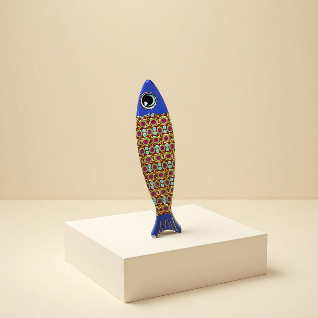 Colorful fish-shaped decorative items, fish-shaped ornaments, living room and bedroom desktop decorations, refrigerator stickers, refrigerator stickers, cultural and creative products Specification image