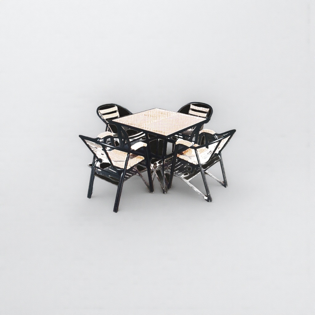 Outdoor furniture, table and chair sets, anti-corrosion wood, courtyard and balcony leisure sets