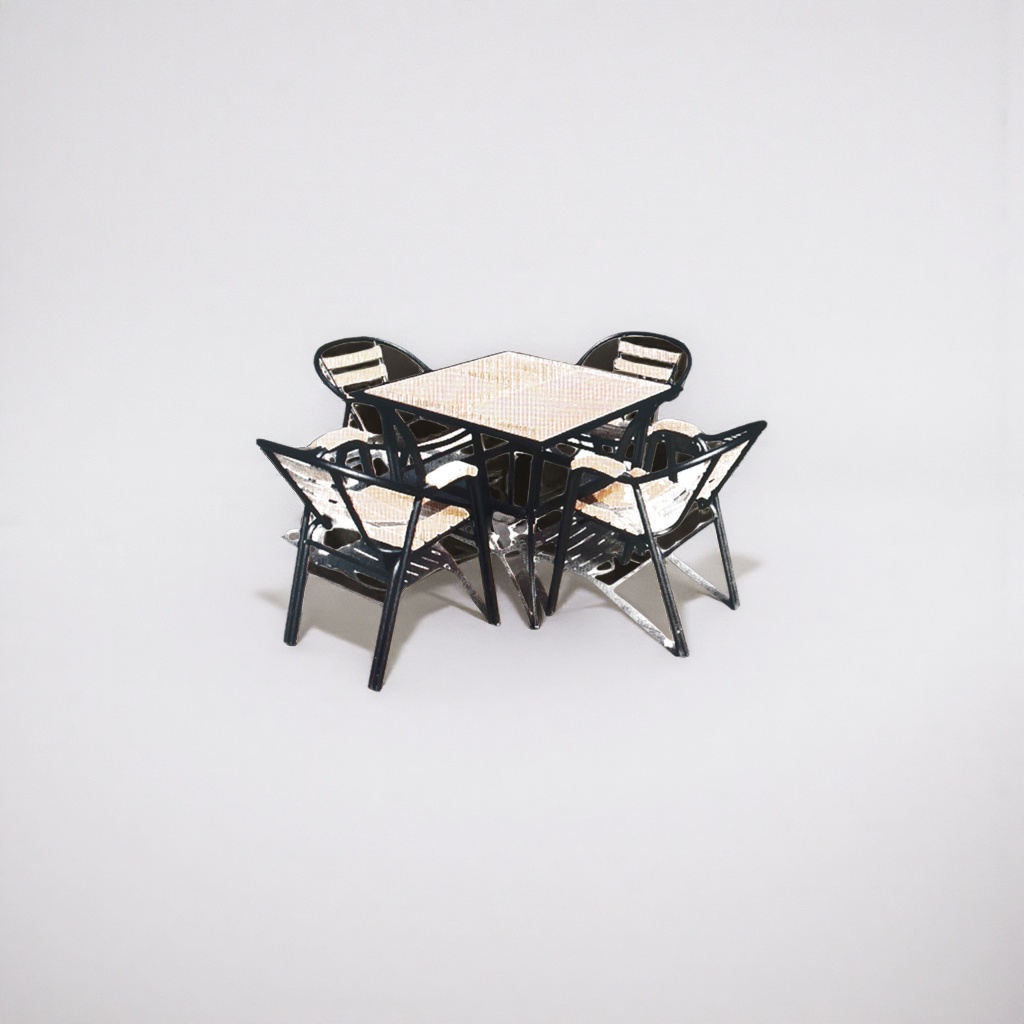 Outdoor furniture, table and chair sets, anti-corrosion wood, courtyard and balcony leisure sets Specification image