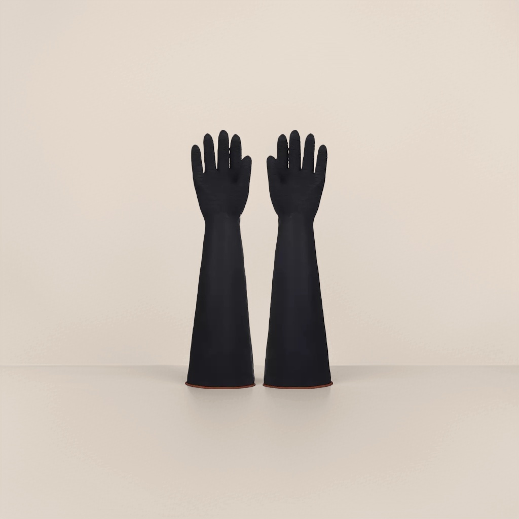 Black long warm gloves for both men and women, windproof and thickened knitted, suitable for outdoor use in autumn and winter Application Scenario