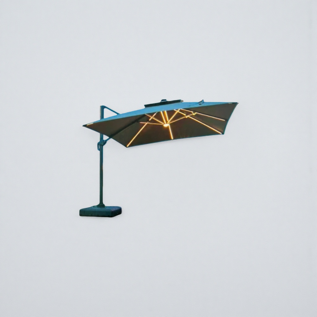 The outdoor sun umbrella is thickened, providing sun protection and UV protection. It is portable and foldable for courtyards and balconies details Picture