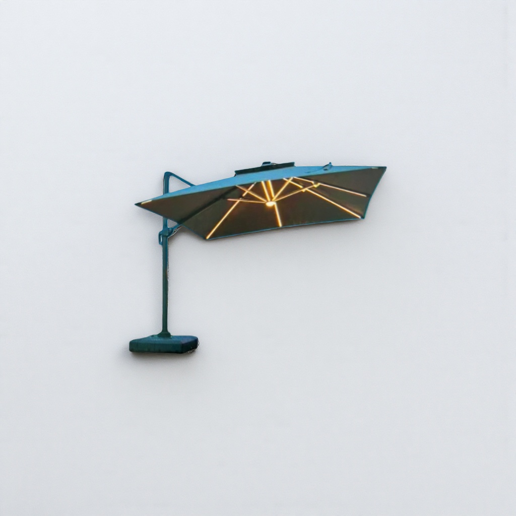 The outdoor sun umbrella is thickened, providing sun protection and UV protection. It is portable and foldable for courtyards and balconies