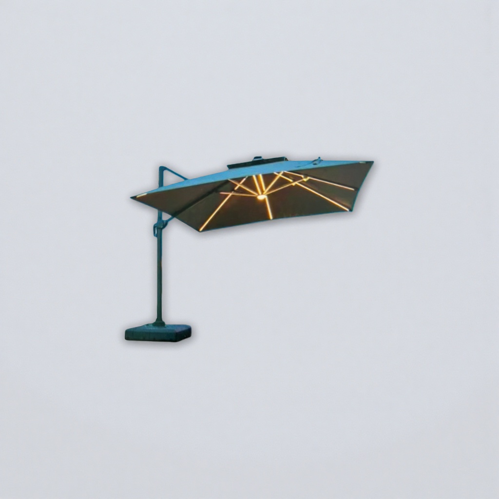 The outdoor sun umbrella is thickened, providing sun protection and UV protection. It is portable and foldable for courtyards and balconies Application Scenario