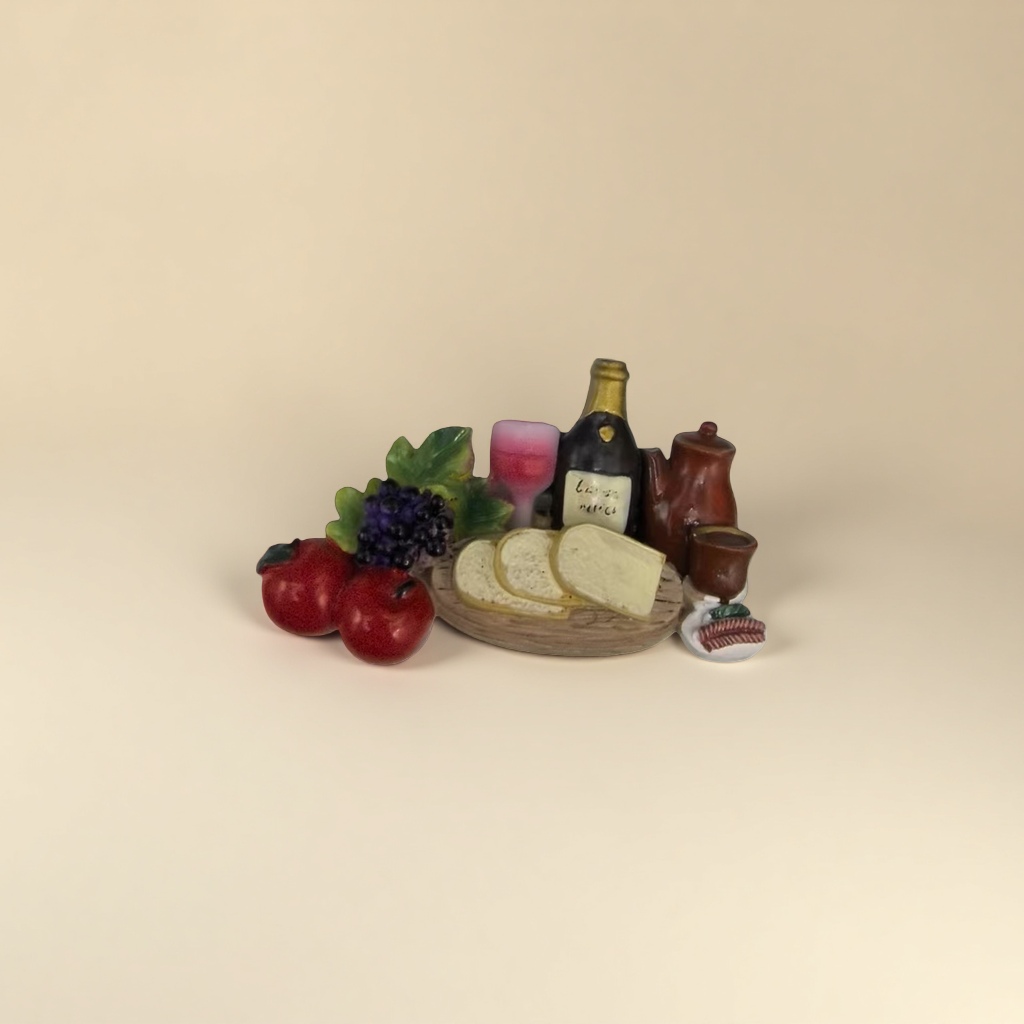 Fruit and wine set combination decorative items, refrigerator stickers, refrigerator stickers, cultural and creative products Specification image