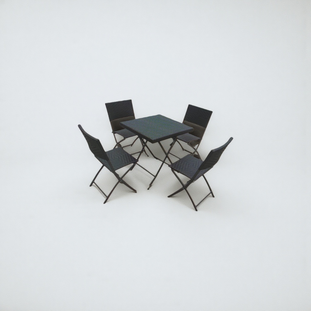 Outdoor furniture table and chair set, wooden anti-corrosion courtyard balcony leisure combination details Picture