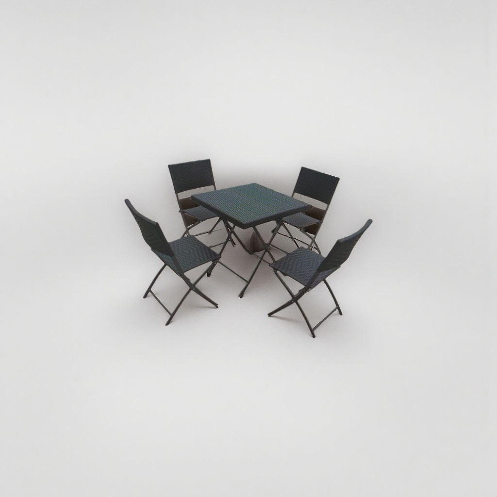 Outdoor furniture table and chair set, wooden anti-corrosion courtyard balcony leisure combination Application Scenario