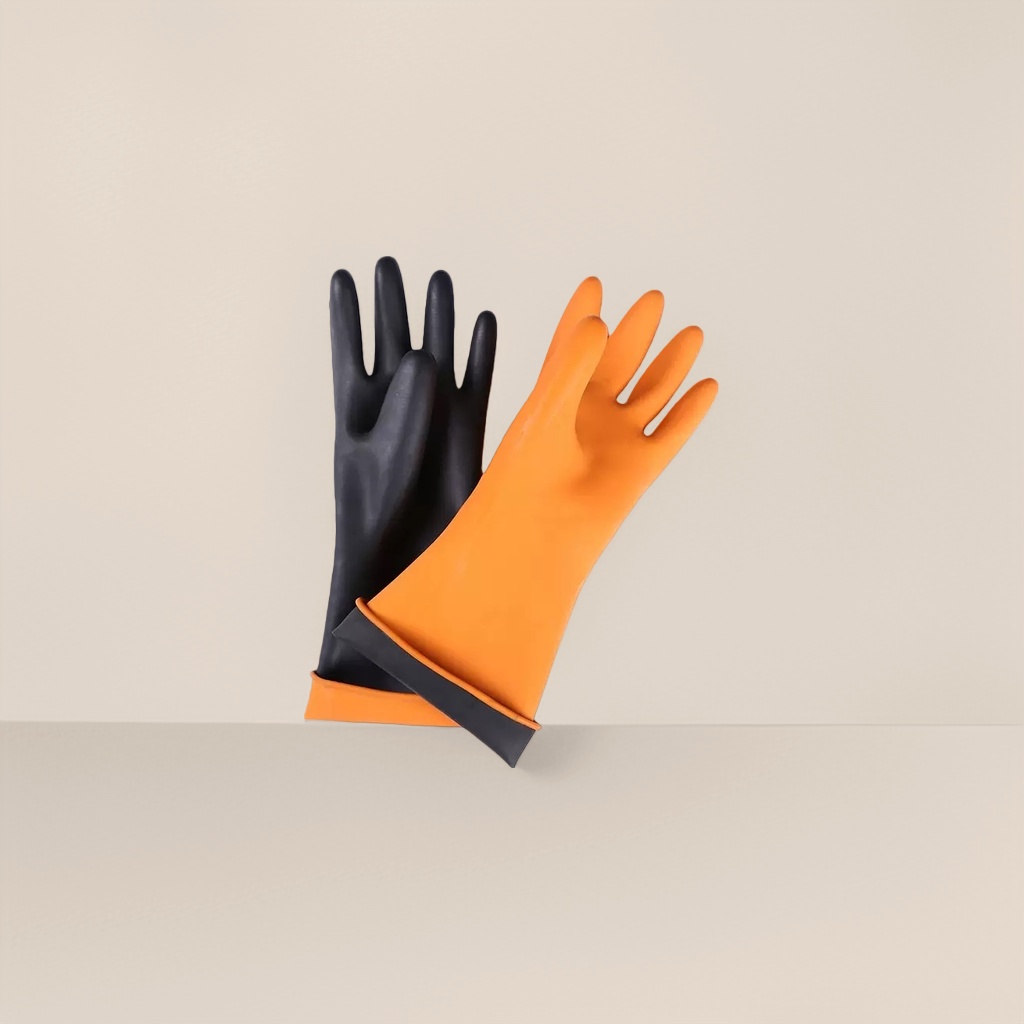 Disposable thickened rubber gloves, anti-slip and wear-resistant household cleaning labor protection gloves