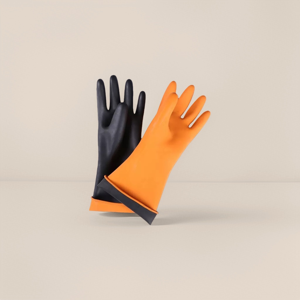 Disposable thickened rubber gloves, anti-slip and wear-resistant household cleaning labor protection gloves Specification image