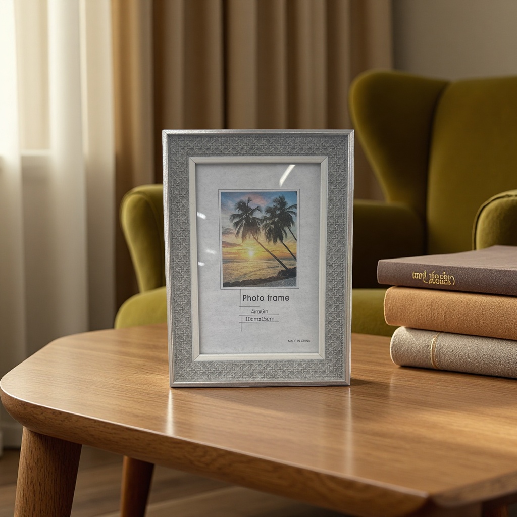 The simple Nordic-style wooden photo frame is suitable for photo decoration in the living room and bedroom as a desktop ornament Specification image