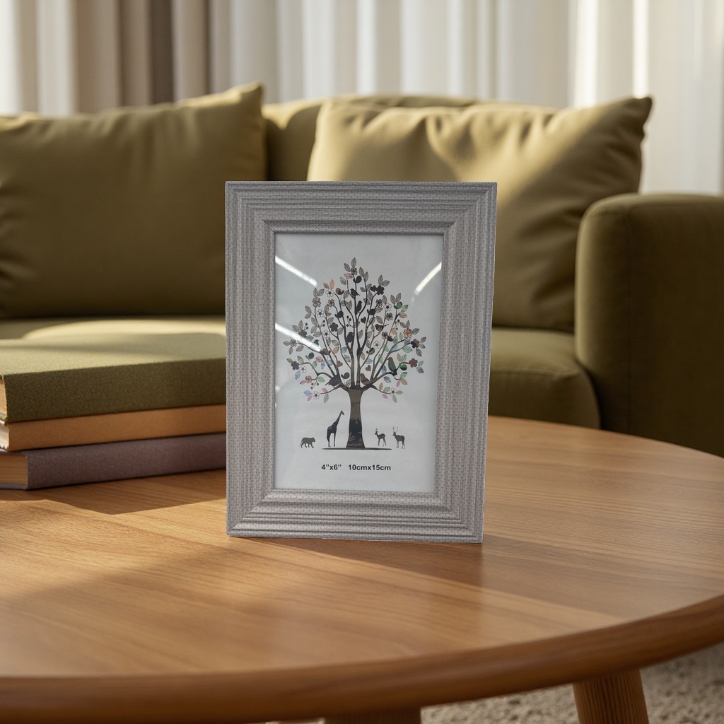 Plastic imitation wood gold decorative frame photo frame, table photo frame, poster frame, fashionable and simple home picture frame Application Scenario