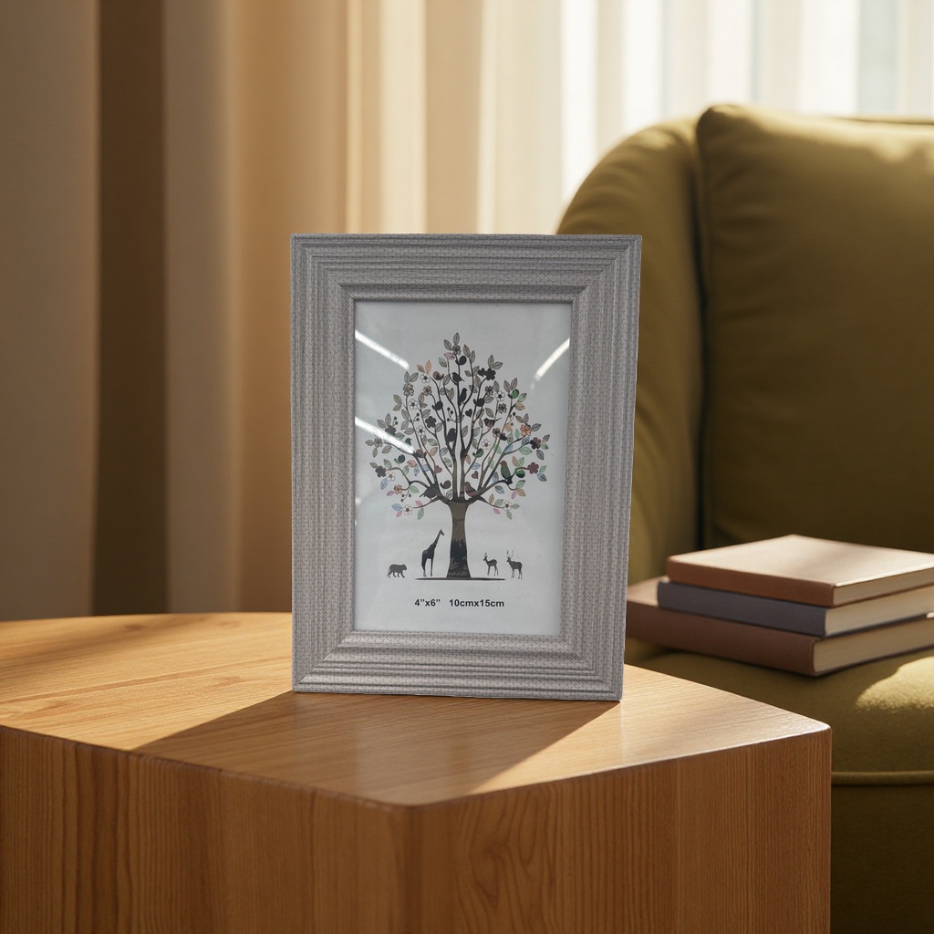 Plastic imitation wood gold decorative frame photo frame, table photo frame, poster frame, fashionable and simple home picture frame Specification image
