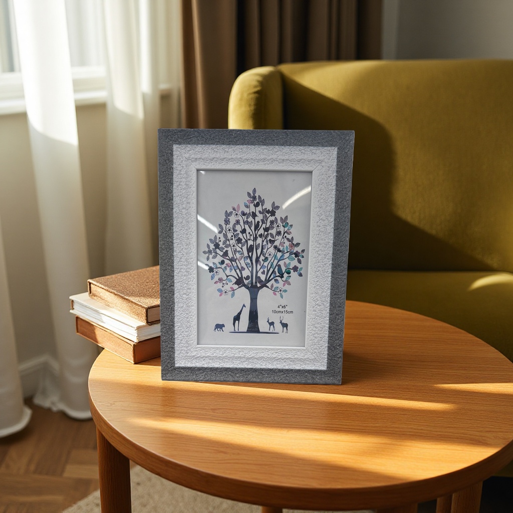 Tree and animal pattern decorative paintings with photo frames are hung in the living room and bedroom in a Nordic style Application Scenario