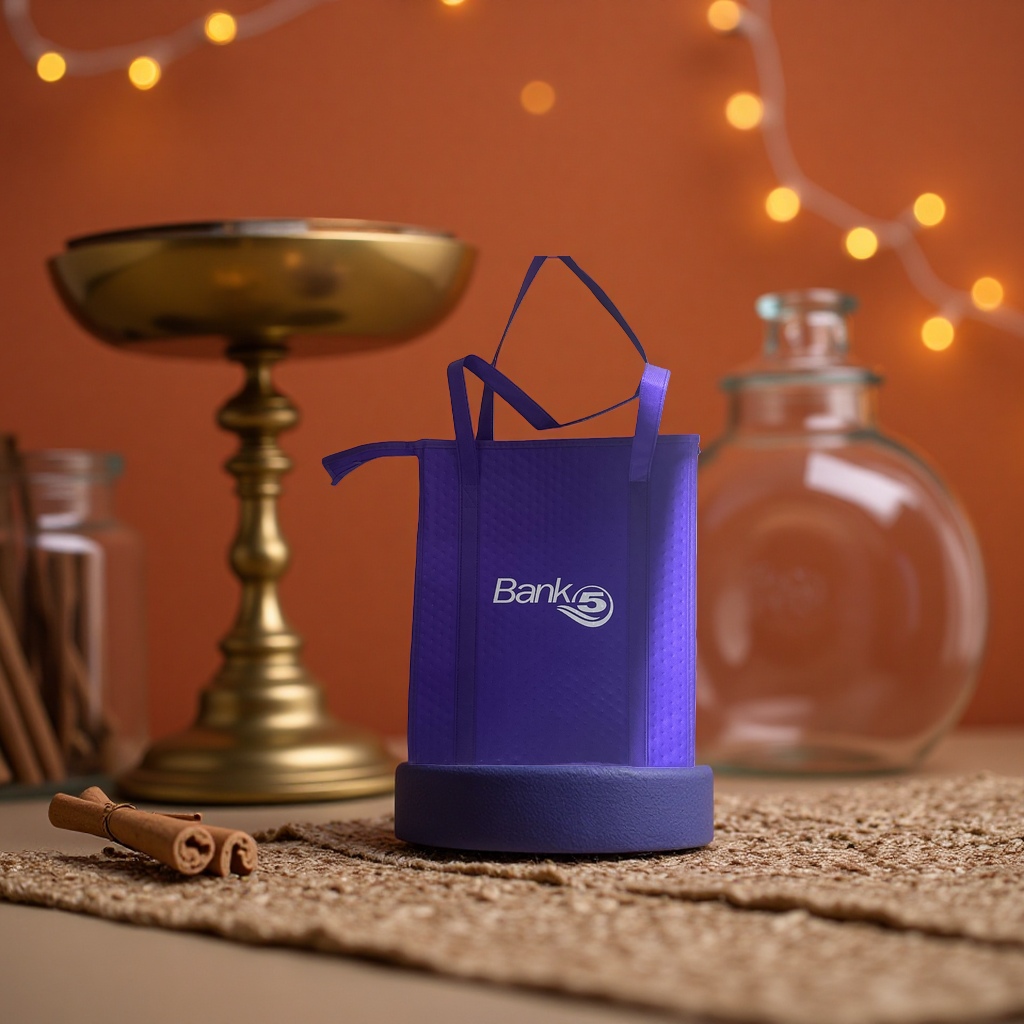 The purple handbag is fashionable, simple, large-capacity shopping bag, foldable, portable and made of eco-friendly fabric Specification image