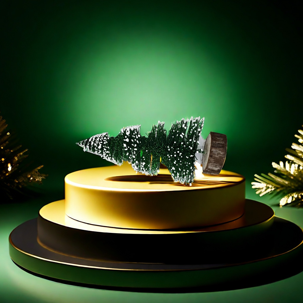 Green shining Christmas tree set festive decorations 🎄 Specification image
