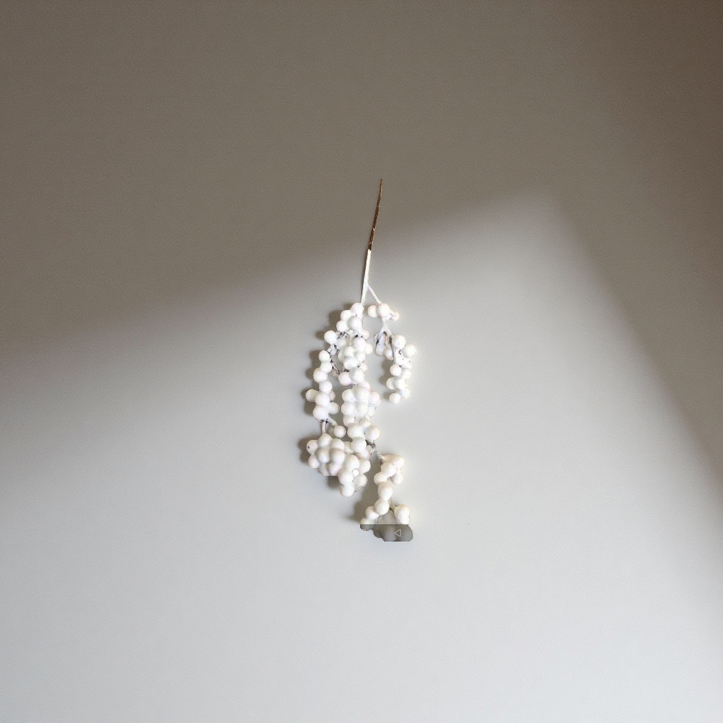 白色浆果枝条仿真花装饰家居插花材料