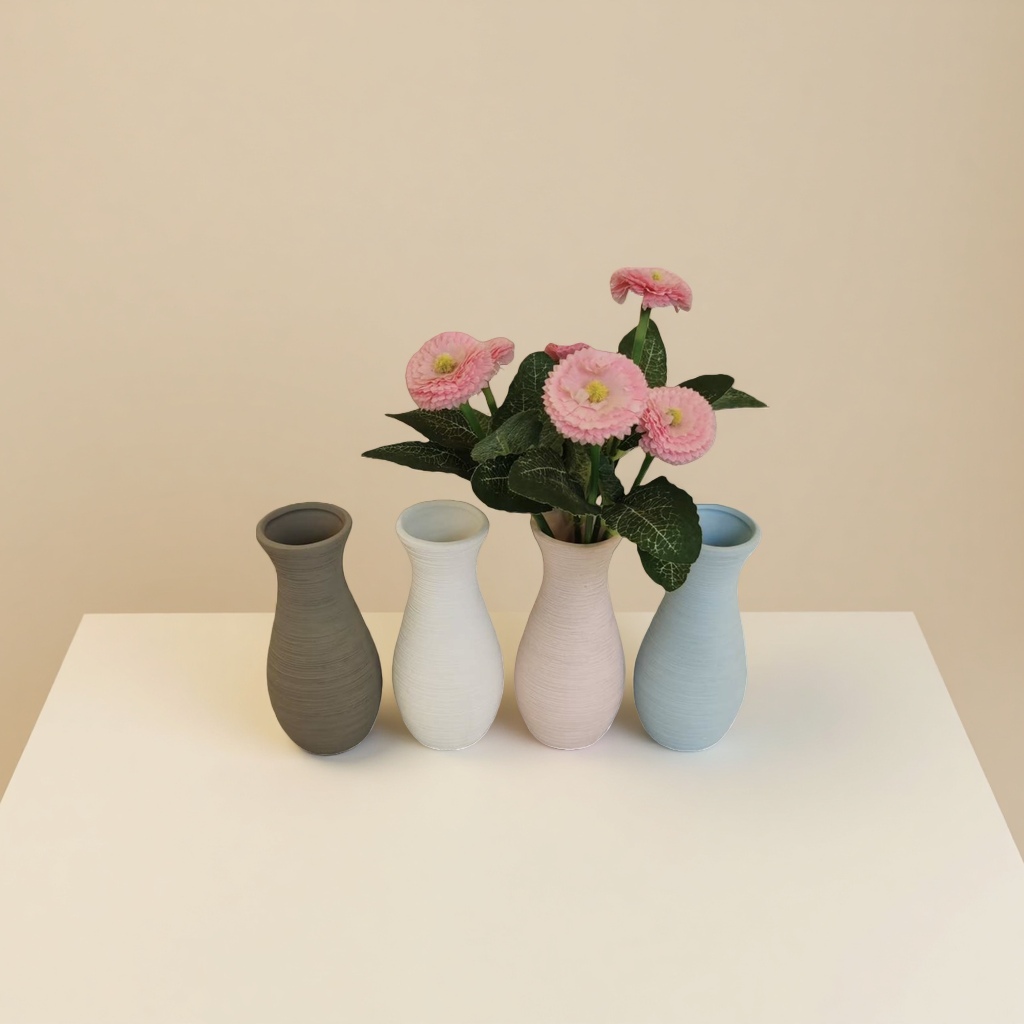 北欧风陶瓷花瓶 客厅插花摆件 高颜值装饰花瓶花盆陶瓷花盆陶瓷花盆细节图