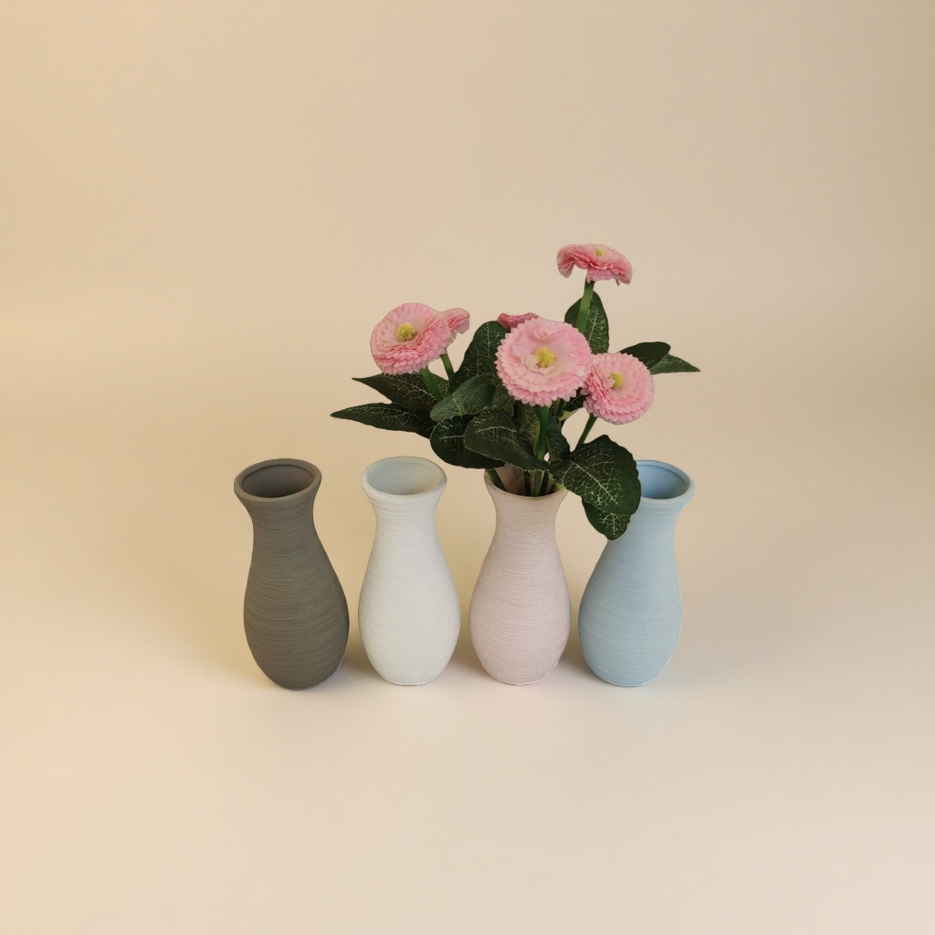 北欧风陶瓷花瓶 客厅插花摆件 高颜值装饰花瓶花盆陶瓷花盆陶瓷花盆产品图
