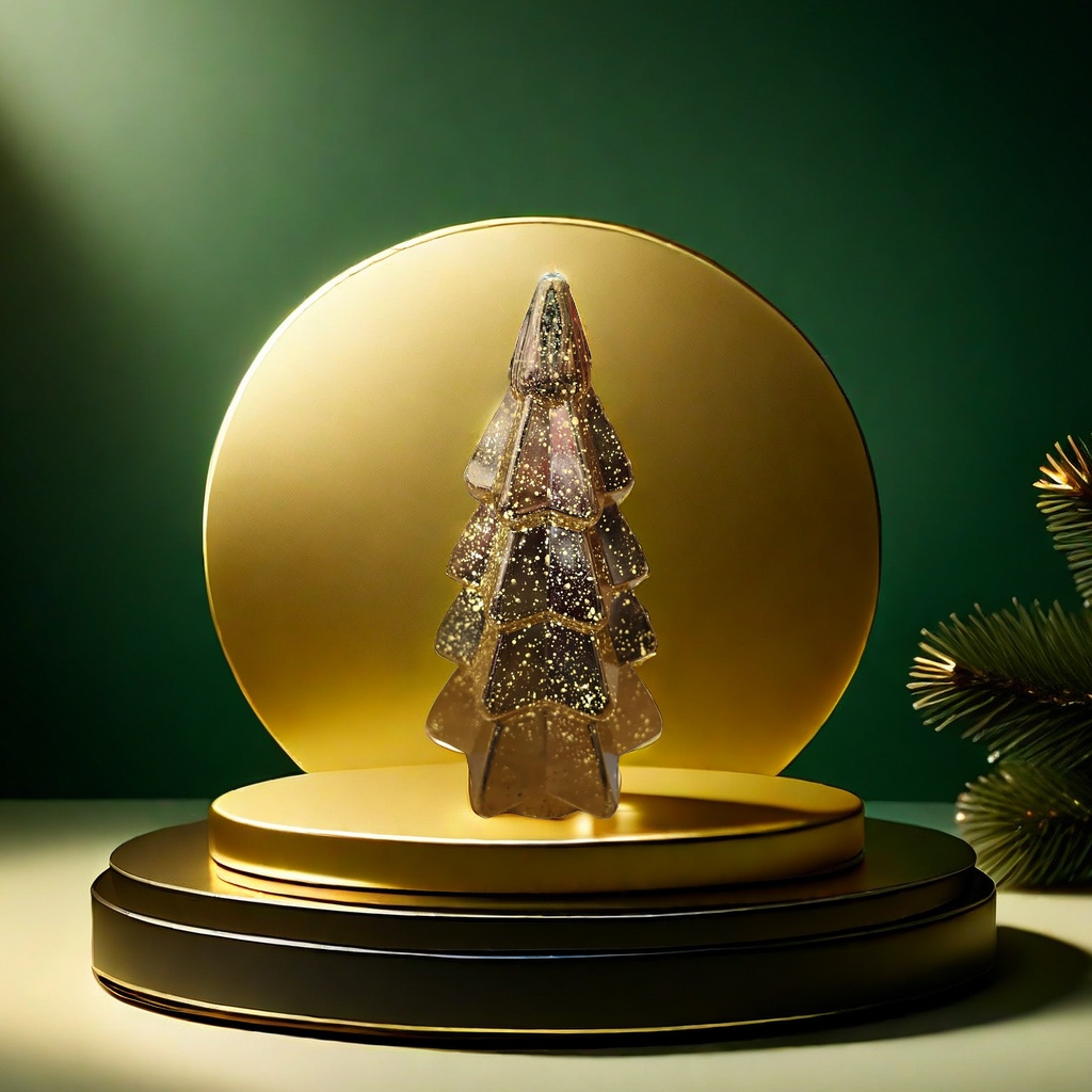 Polvo de brillo dorado decoración árbol de navidad simulación pino pin pin holiday home set Specification image