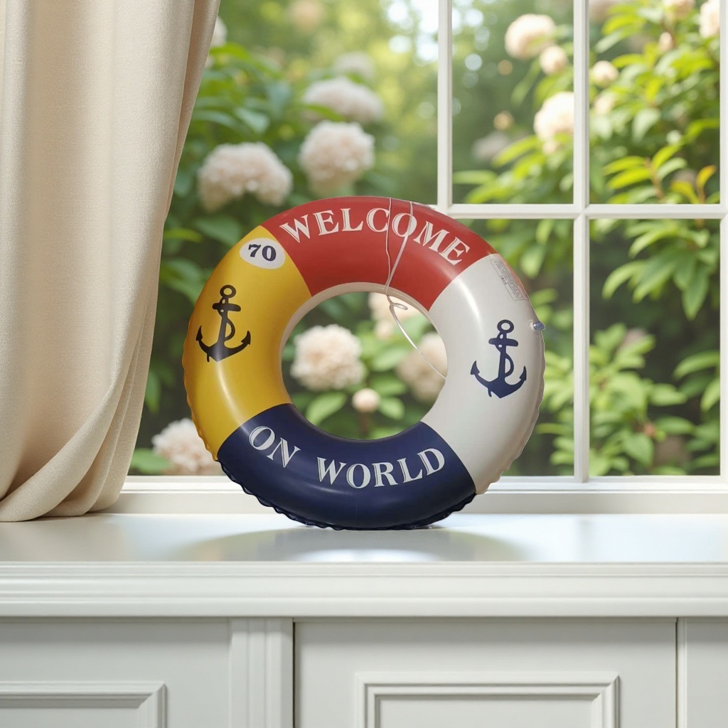 Colorful lifebuoys are suitable for both children and adults as swimming buoyancy AIDS, which are waterproof and durable