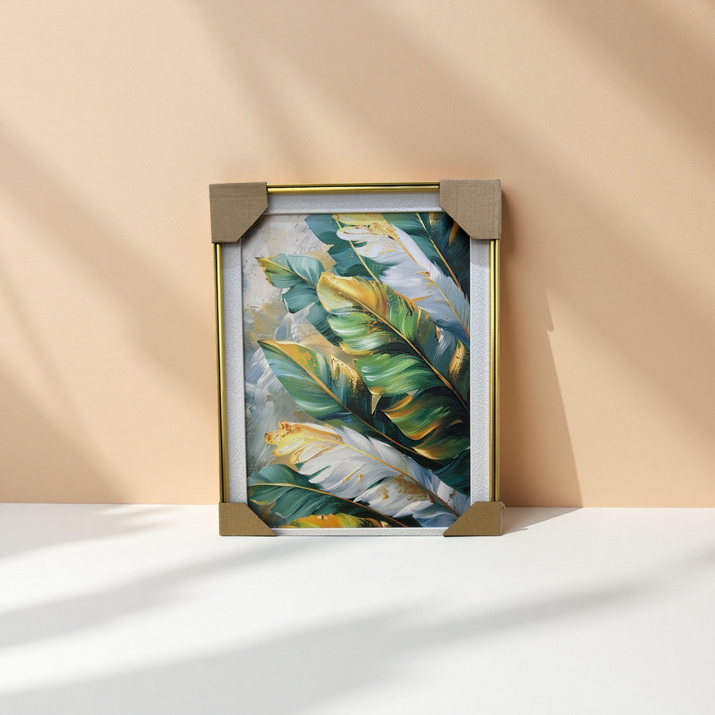 热带植物叶子主题装饰画作 客厅卧室墙饰绿植艺术挂画装饰画