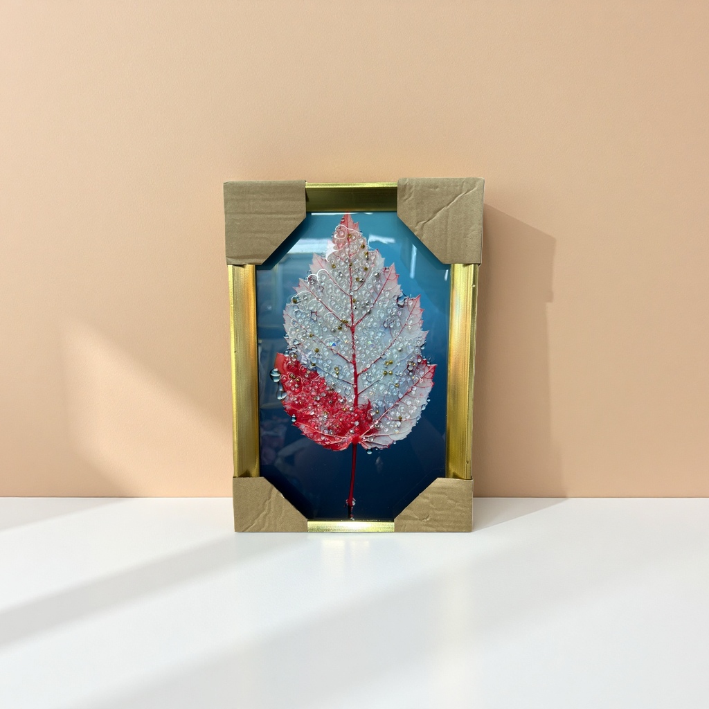 北欧风叶子装饰画 客厅卧室挂画简约抽象植物墙饰现代家居装饰画