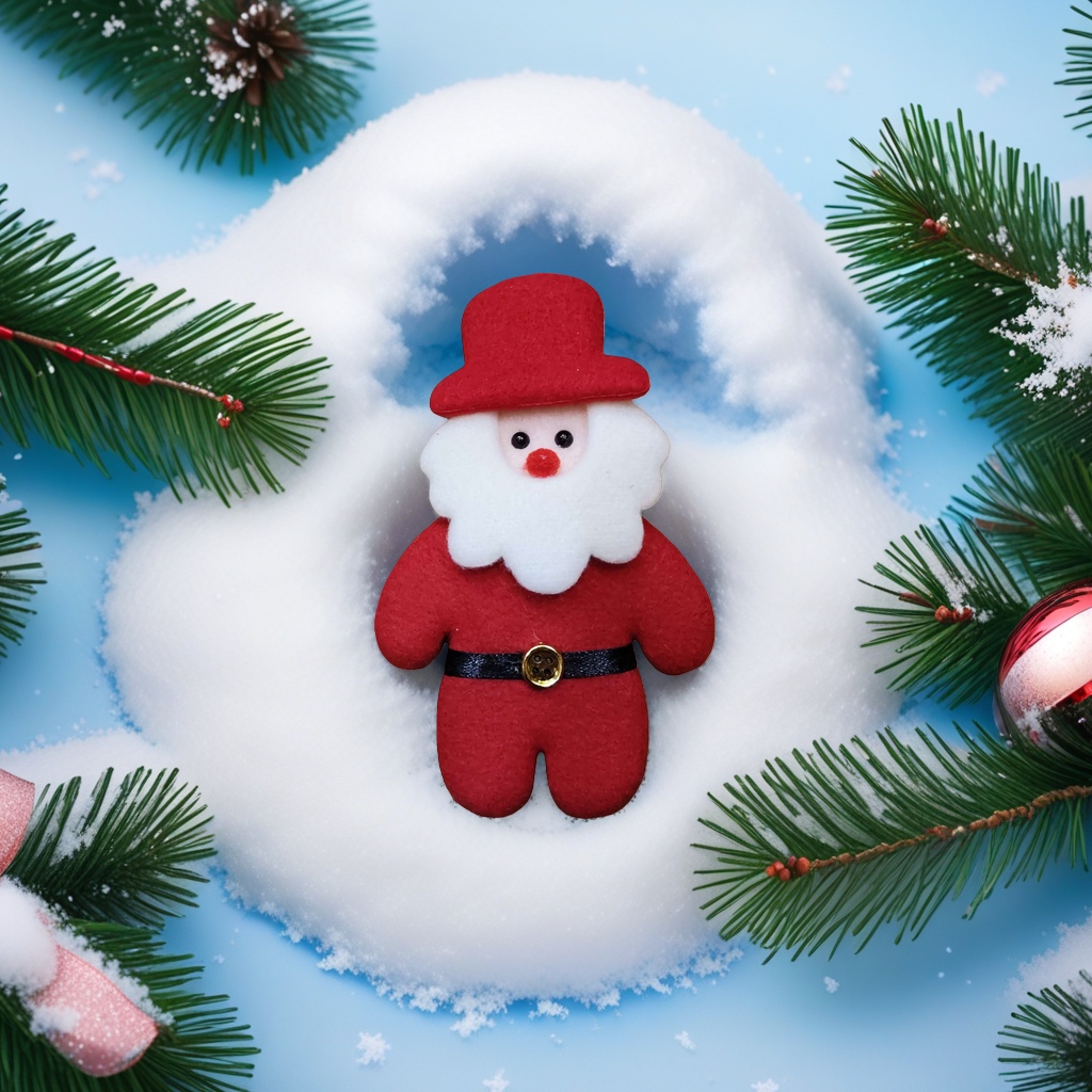 Santa Claus plush toy soft and cute pillow decoration, 45cm tall, suitable for sitting, standing, living room and bedroom Specification image