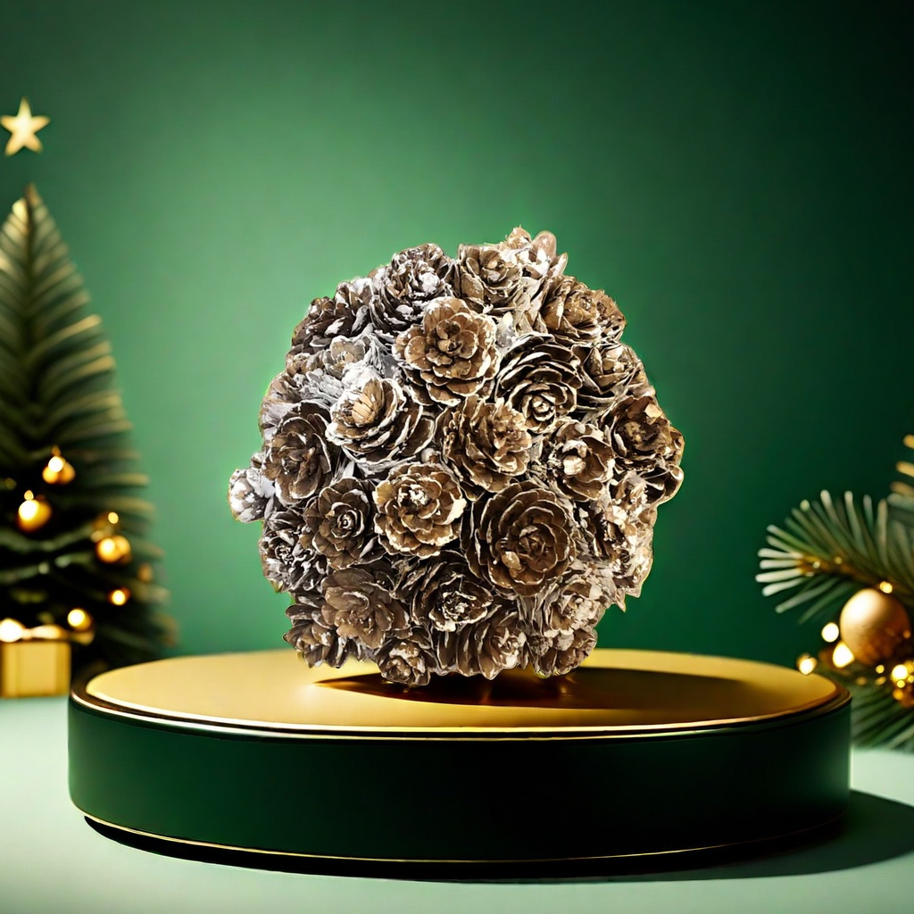 Creative decorative pinecone balls for home living room and bedroom, in the shape of pinecones for festivals and Christmas Specification image
