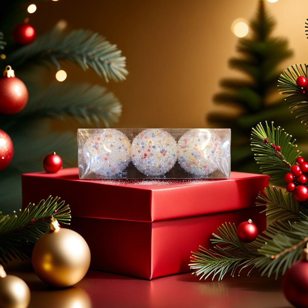 Bola de navidad de color macaron colgante decorativo de navidad Application Scenario