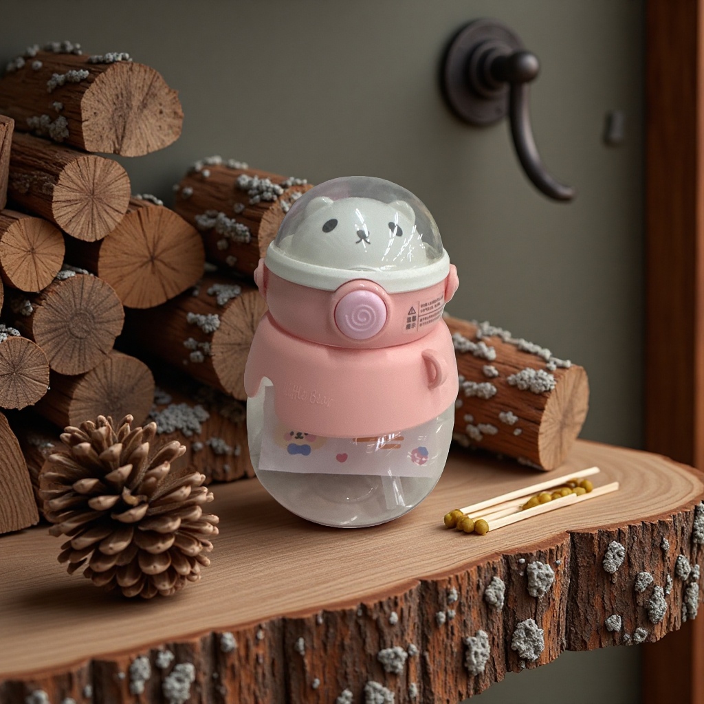 Cute bear shape kid kettle portátil thermo cup cartoon moe fun copa de agua