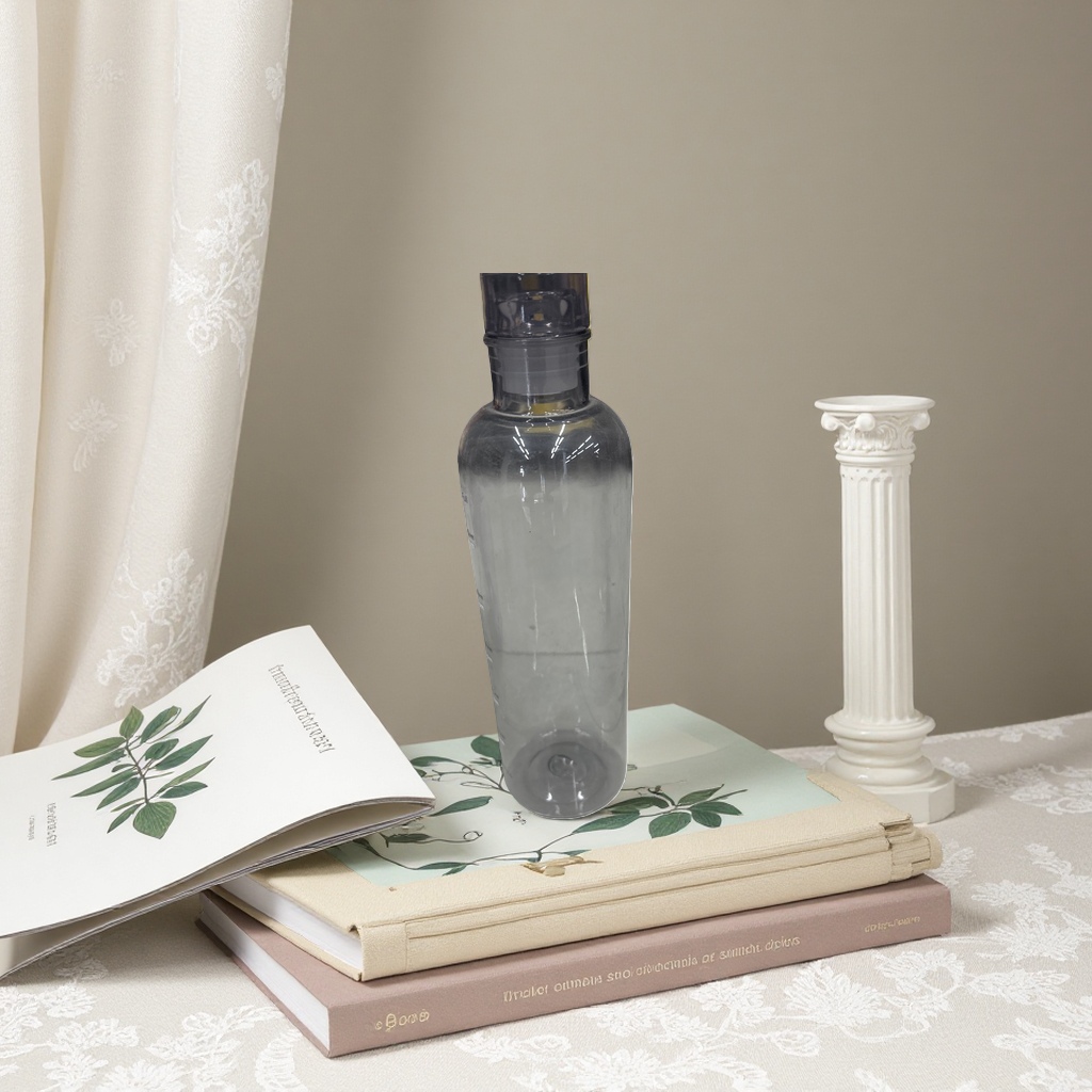 Transparent plastic water bottle, food-grade PP material, 500ml portable sports water bottle Specification image