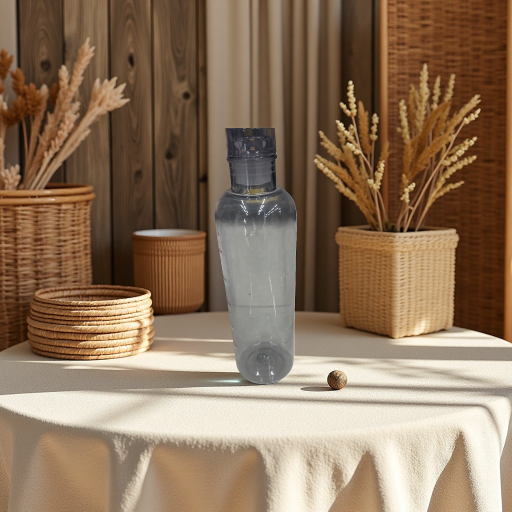 Transparent plastic water bottle, food-grade PP material, 500ml portable sports water bottle details Picture