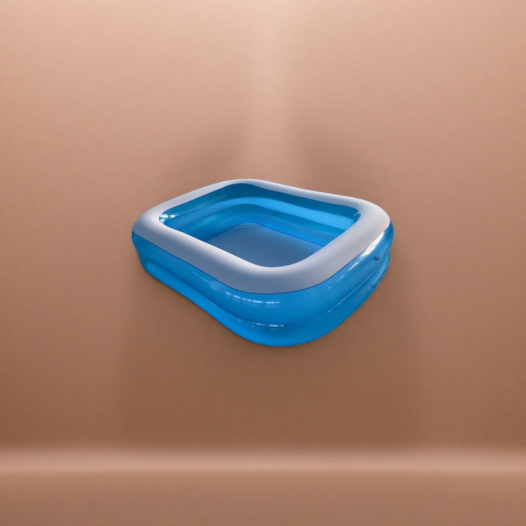 Thickened PVC blue inflatable swimming pool, home children's outdoor portable swimming pool Specification image