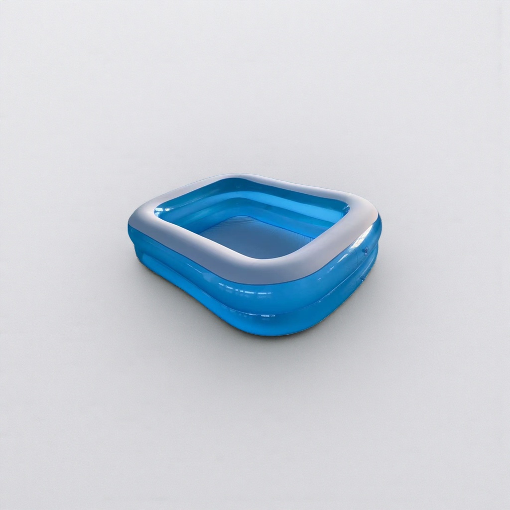 Thickened PVC blue inflatable swimming pool, home children's outdoor portable swimming pool