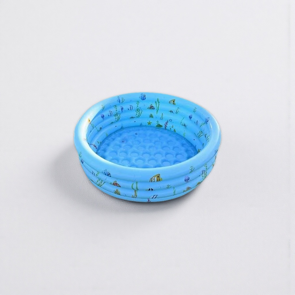 The main body of the blue inflatable swimming pool is a portable outdoor swimming pool for children's use details Picture