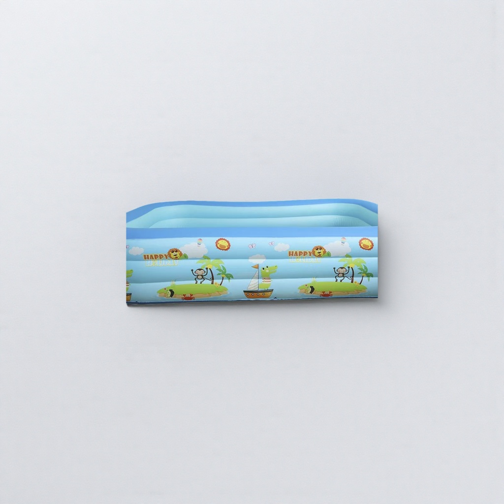 Cartoon pattern inflatable swimming pool, portable outdoor water play pool for children's home use