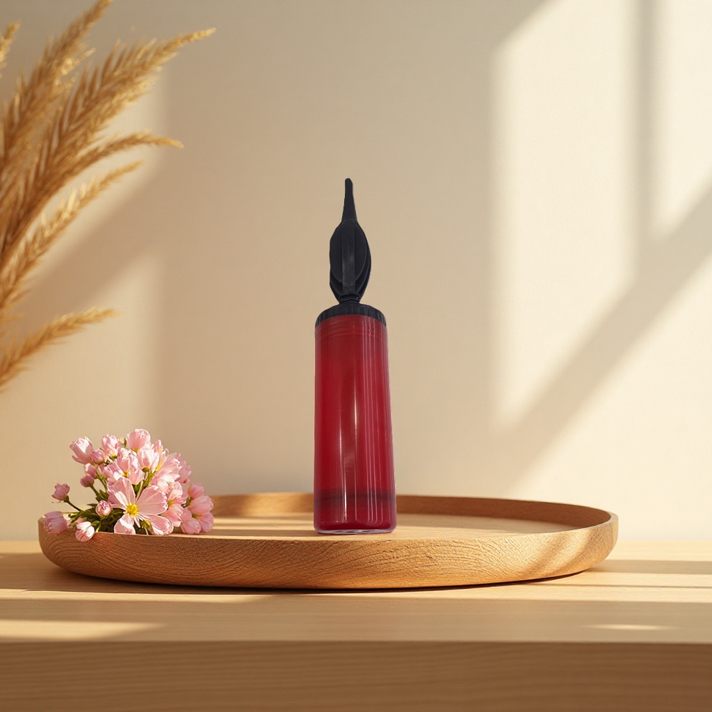 Red plastic bottle, durable, sealed and leak-proof household storage bottle, capacity 500ml details Picture