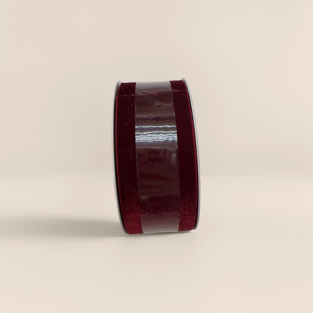 The width of the deep red curly velvet tape can be selected in meters for custom gift packaging decoration Specification image