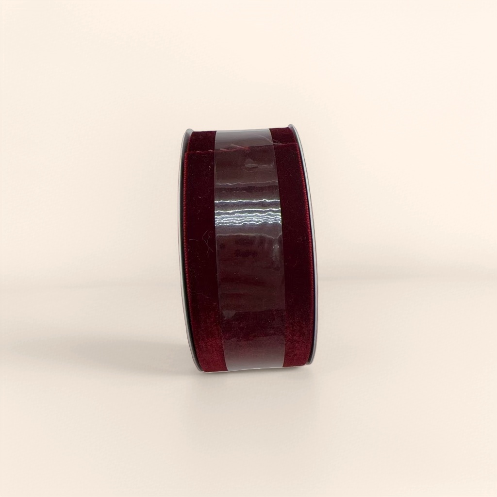 The width of the deep red curly velvet tape can be selected in meters for custom gift packaging decoration details Picture