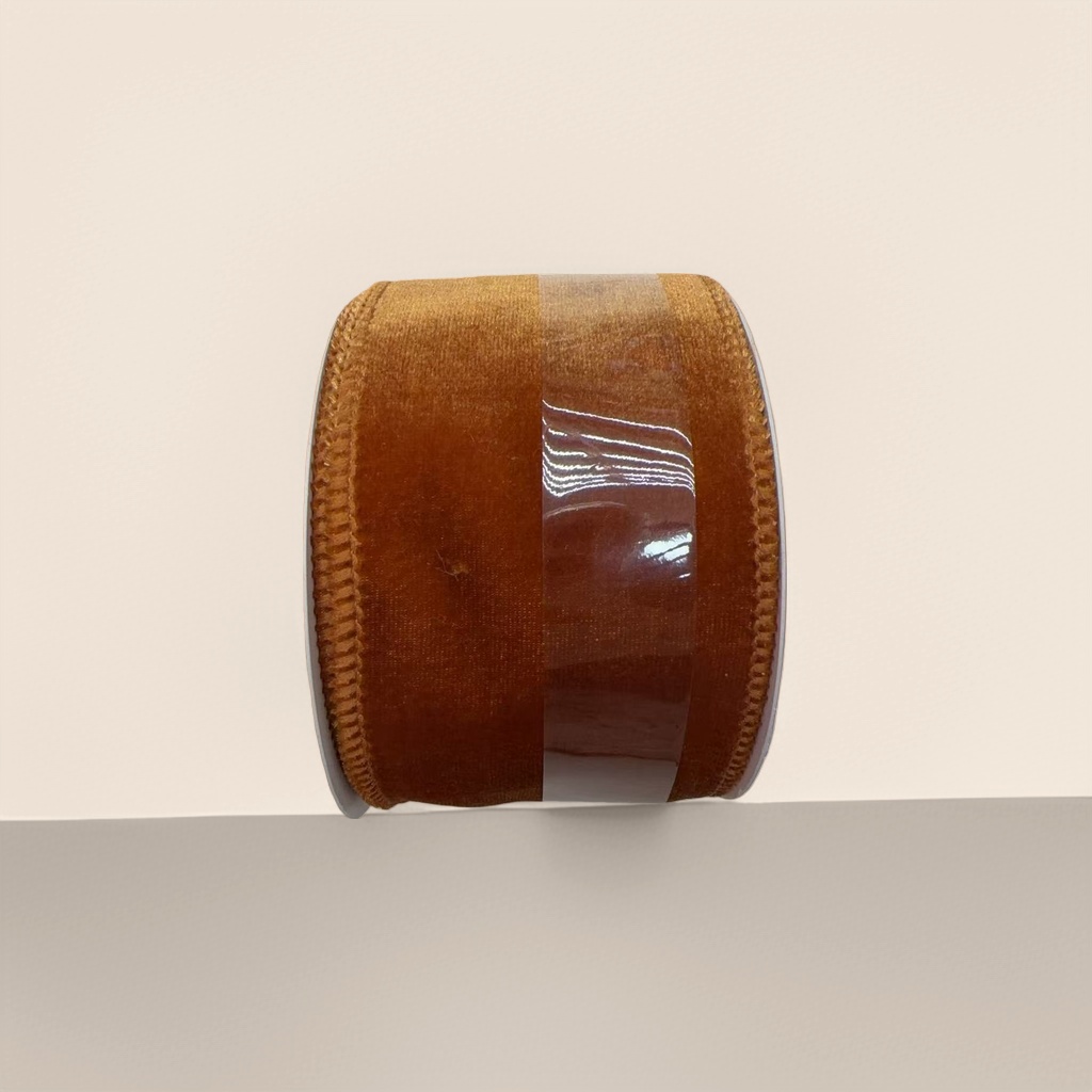The orange velvet roll-shaped ribbon is 1.5cm wide and 3 meters long, used for gift packaging and decoration Specification image