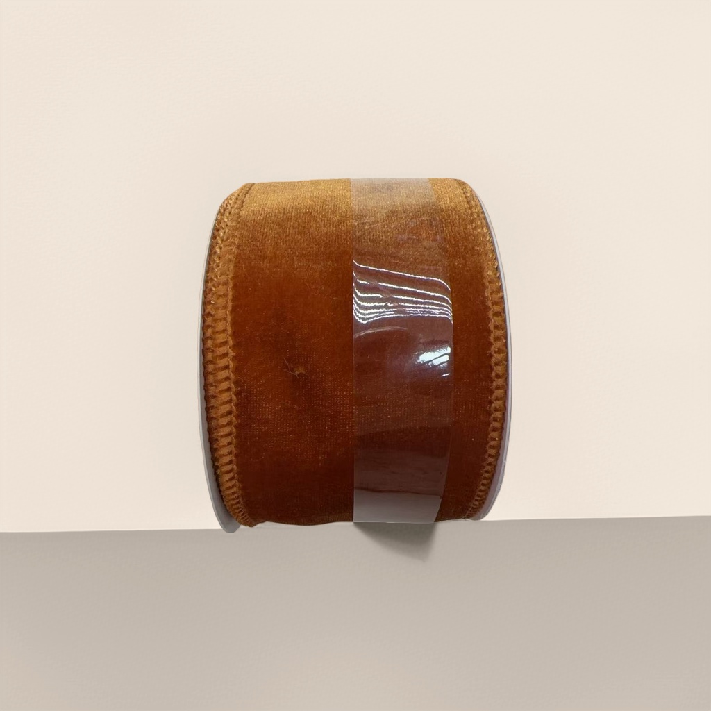 The orange velvet roll-shaped ribbon is 1.5cm wide and 3 meters long, used for gift packaging and decoration Application Scenario