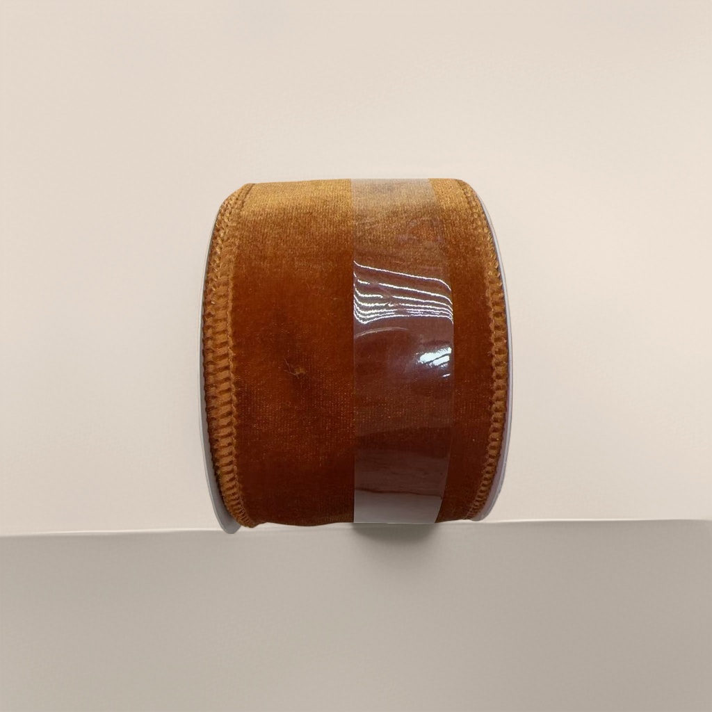The orange velvet roll-shaped ribbon is 1.5cm wide and 3 meters long, used for gift packaging and decoration