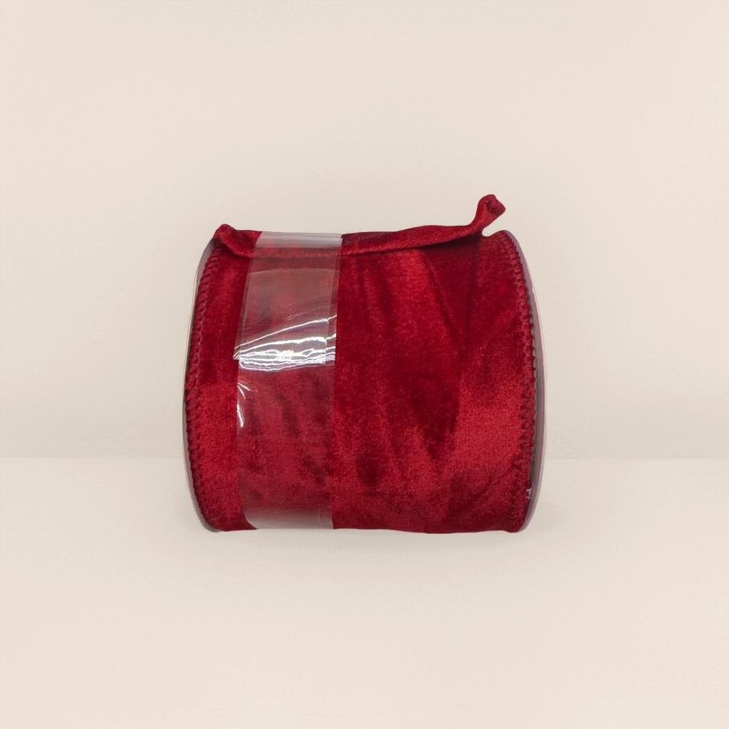 Red velvet ribbon, velvet bow decorative ribbon, 1.5cm wide, available in off-white or red Application Scenario