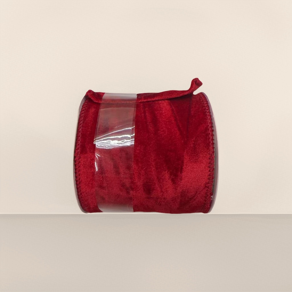 Red velvet ribbon, velvet bow decorative ribbon, 1.5cm wide, available in off-white or red details Picture