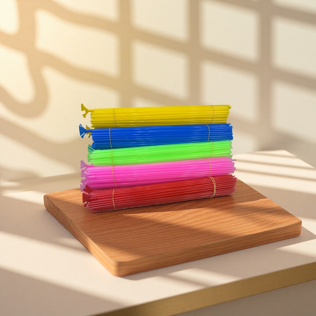 The main body of the colored plastic straws is available in multiple colors and made of food-grade PP material, which is safe and durable Application Scenario